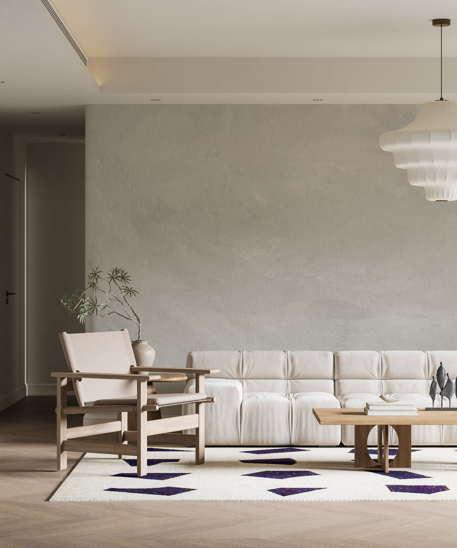 Luxury Limewash Wallpaper - Soft Faux Plaster Wall Mural