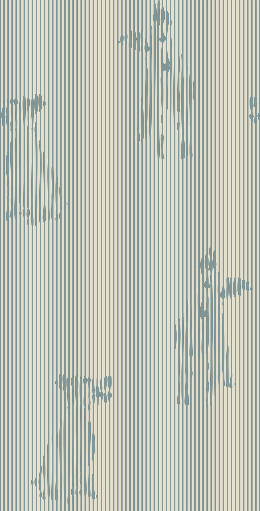 Blue Stripe Playful Dog Silhouette Wallpaper