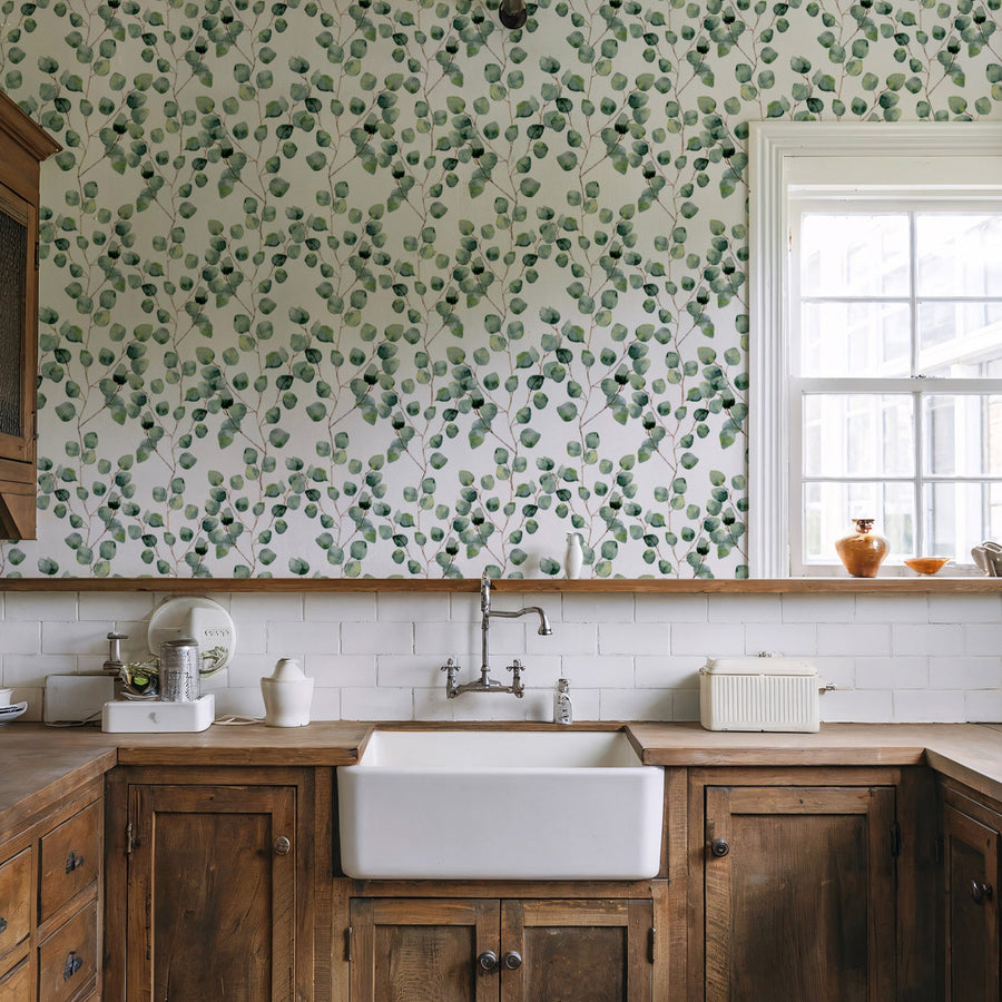 Eucalyptus Wallpaper - Removable Wallpaper