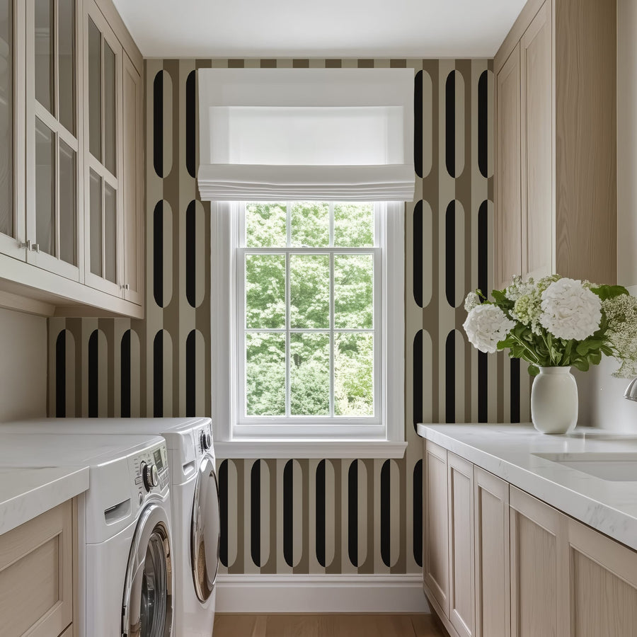 Mid Century Modern Geometric Wallpaper