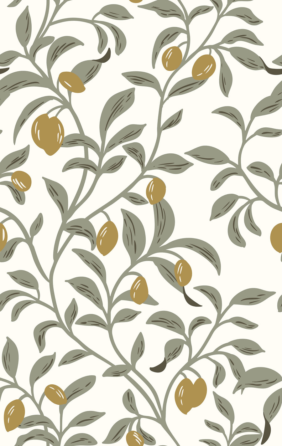Olive Tree Wallpaper - Mediterranean Chic Style