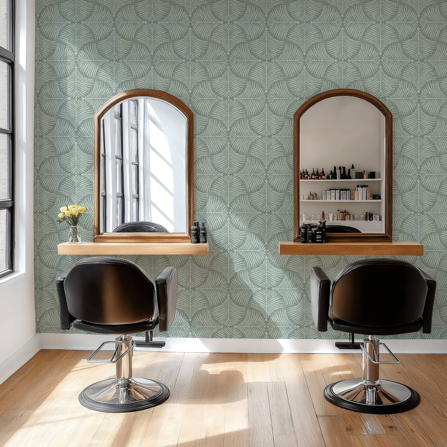 Fan Palm Wallpaper | Tropical Elegance