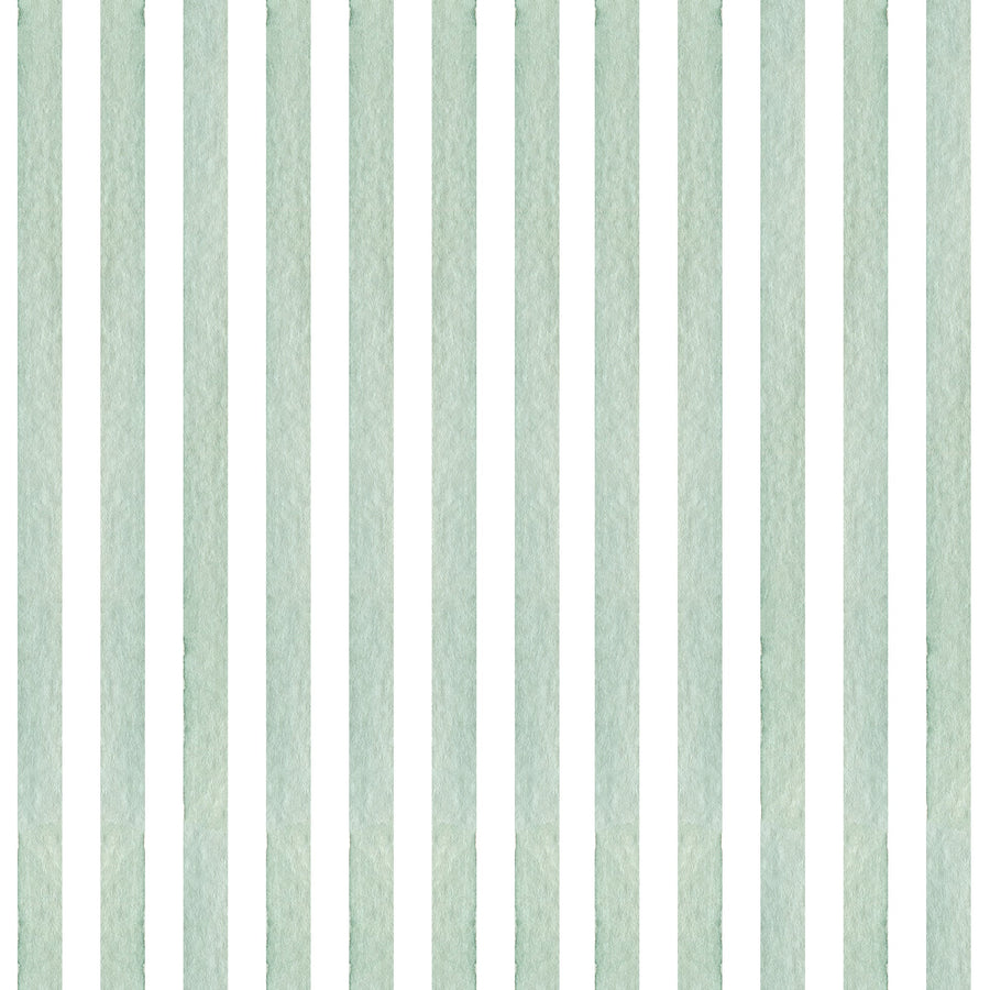 Serene Farmhouse Stripe Wallpaper - Calming Green Vertical Design