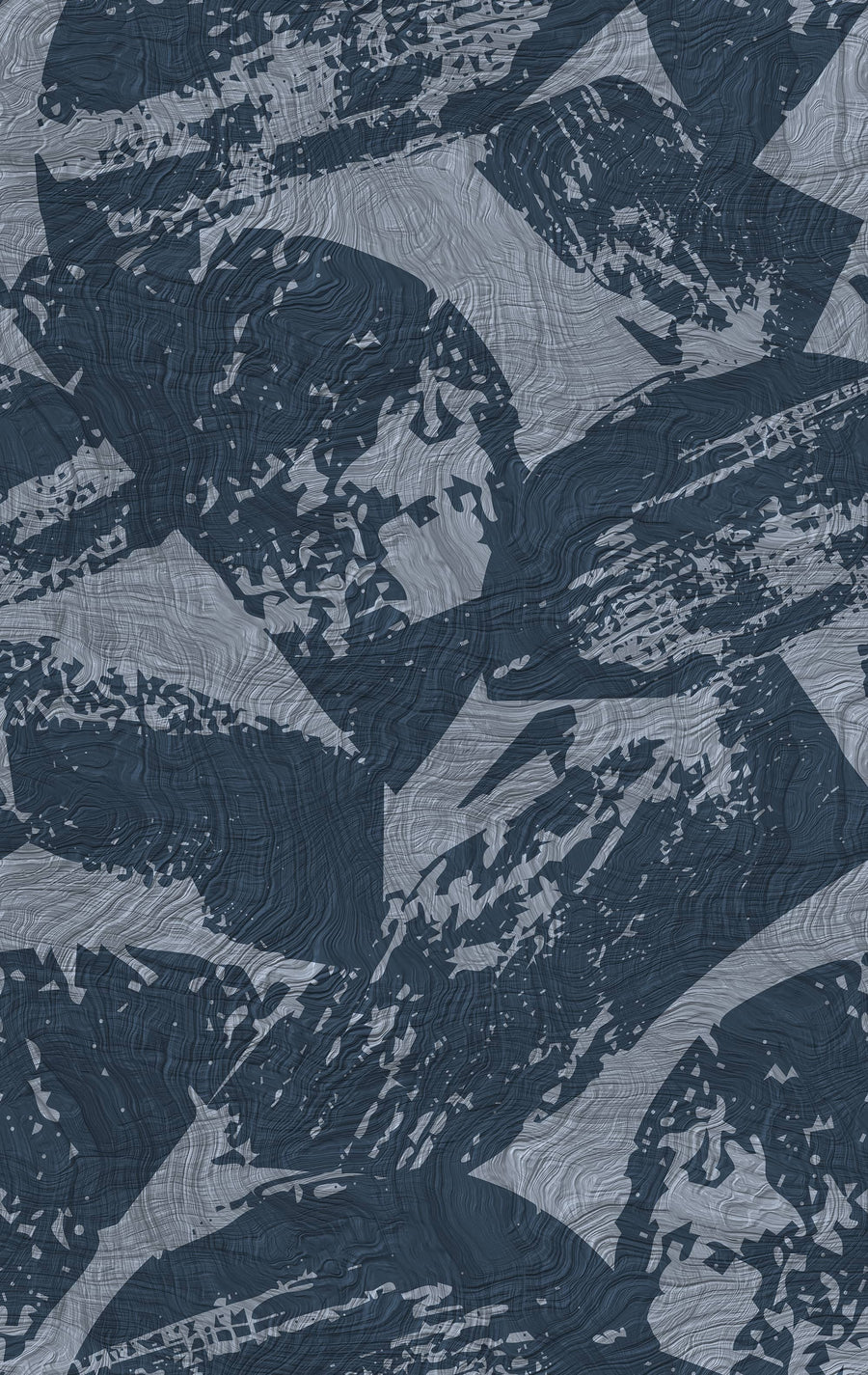 Modern Wood Texture Wallpaper Navy Slate Grey repeating pattern swatch 24W x 38H