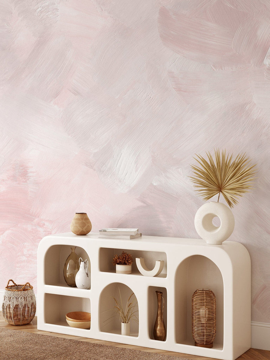 Pink and Cream Wallpaper Removable Wallpaper EazzyWalls
