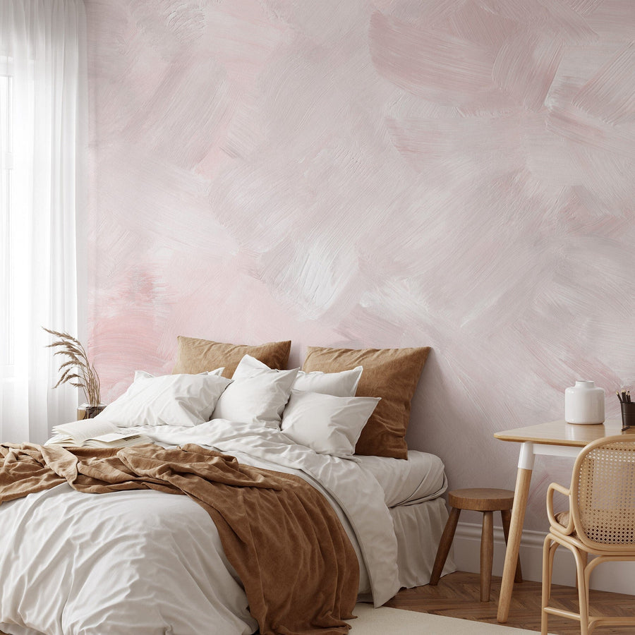 Pink and Cream Wallpaper Removable Wallpaper EazzyWalls