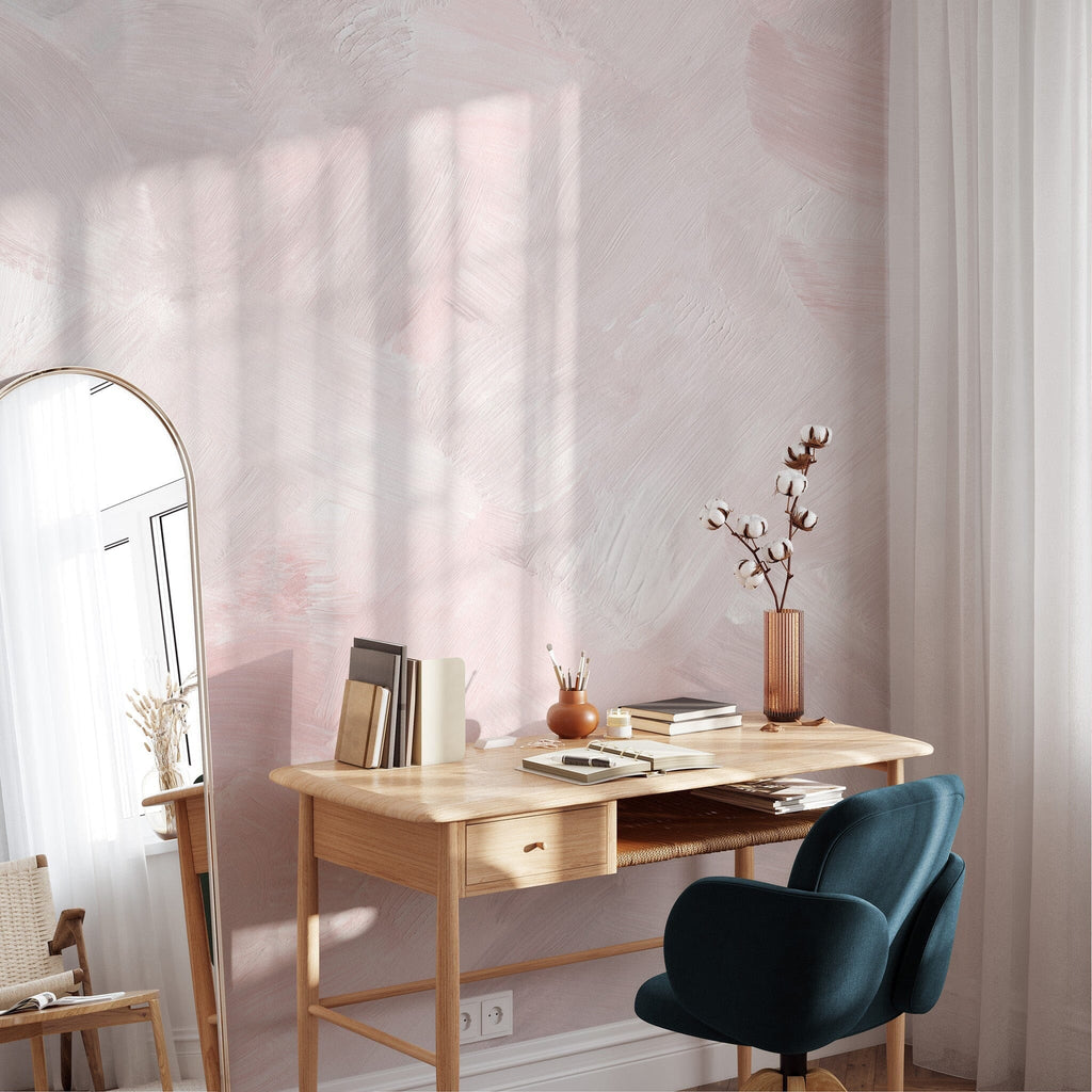 Pink and Cream Wallpaper Removable Wallpaper EazzyWalls 