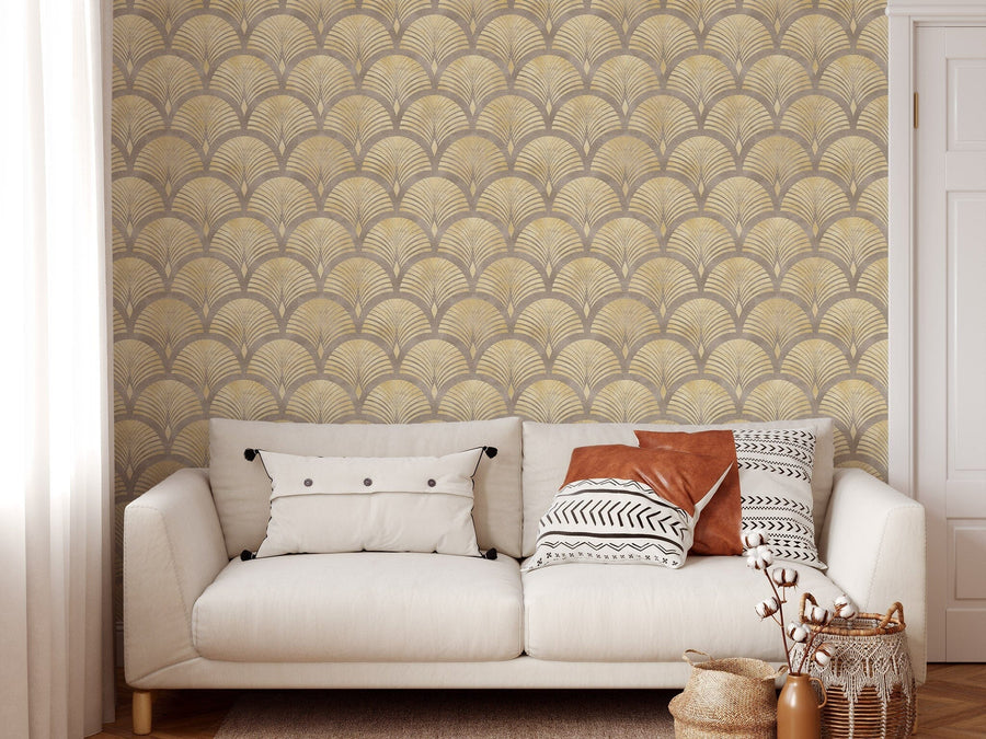 Beige Minimalist Wallpaper for Walls Removable Wallpaper EazzyWalls