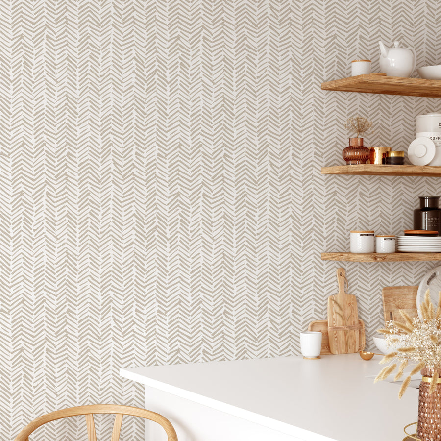 Terracotta Minimalist Wallpaper Removable Wallpaper EazzyWalls