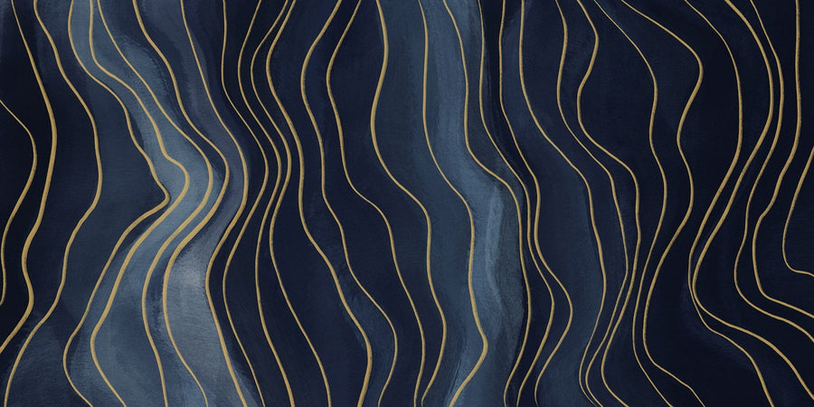 Navy Blue Pattern Removable Wallpaper Removable Wallpaper EazzyWalls