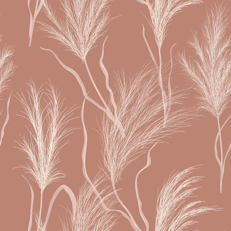 Terracotta Boho Wallpaper Peel and Stick Removable Wallpaper EazzyWalls Sample: 6"W x 9"H Smooth Vinyl