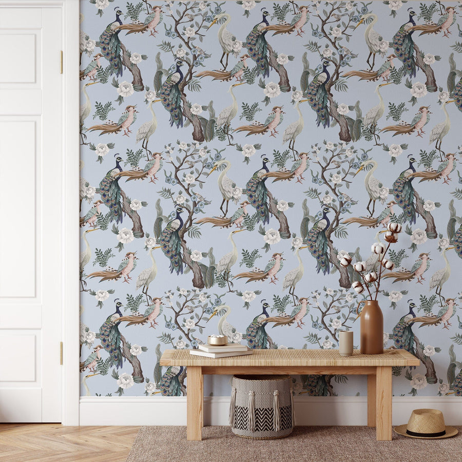 Birds Wall Art Peel and stick Wallpaper EazzyWalls