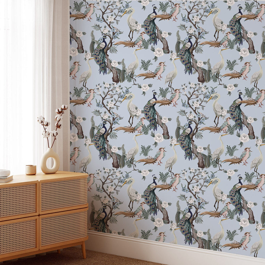 Birds Wall Art Peel and stick Wallpaper EazzyWalls
