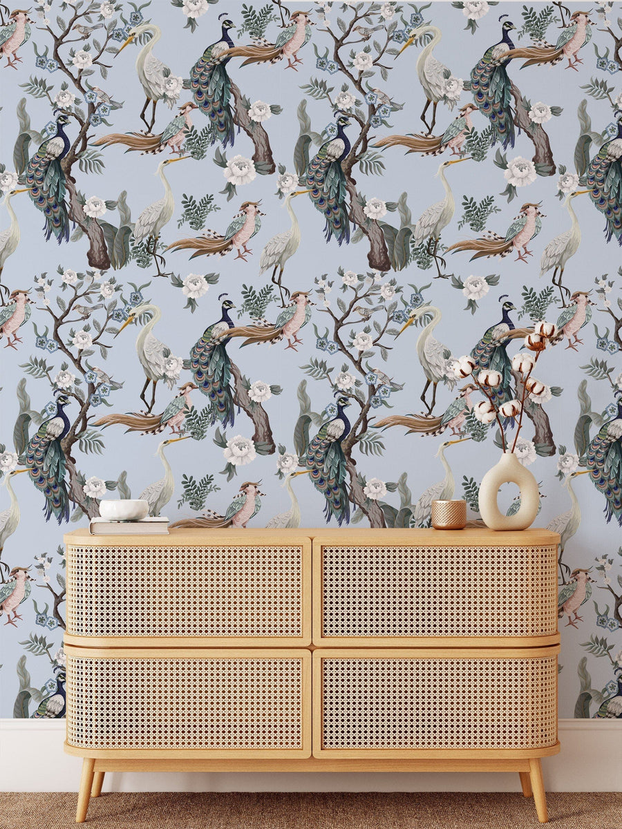 Birds Wall Art Peel and stick Wallpaper EazzyWalls