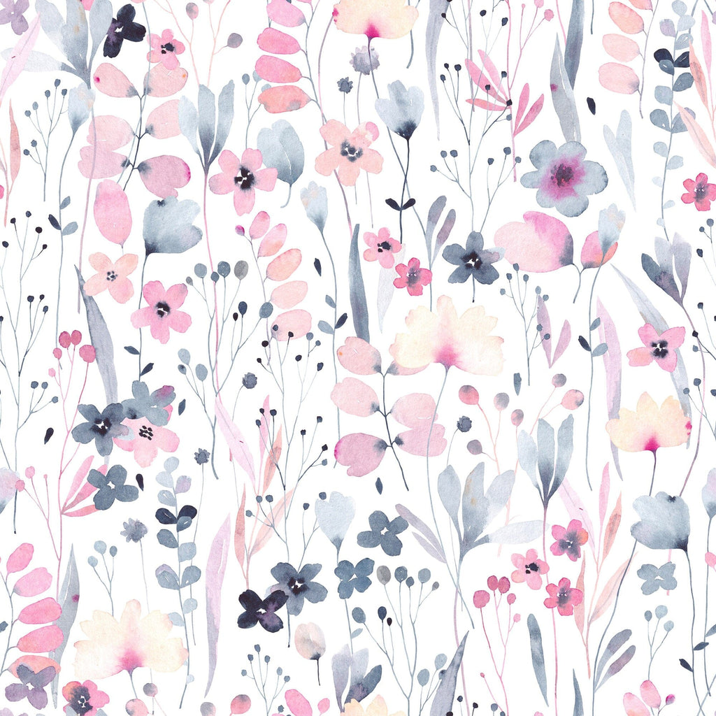Wildflower Wallpaper Removable Peel and Stick Wallpaper EazzyWalls Sample: 6''W x 9''H Smooth Vinyl Peel and Stick 