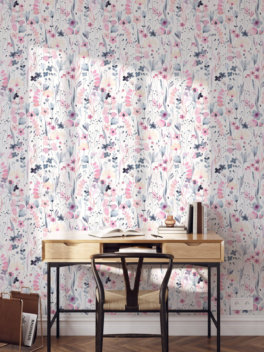 Wildflower Wallpaper Removable Peel and Stick Wallpaper EazzyWalls
