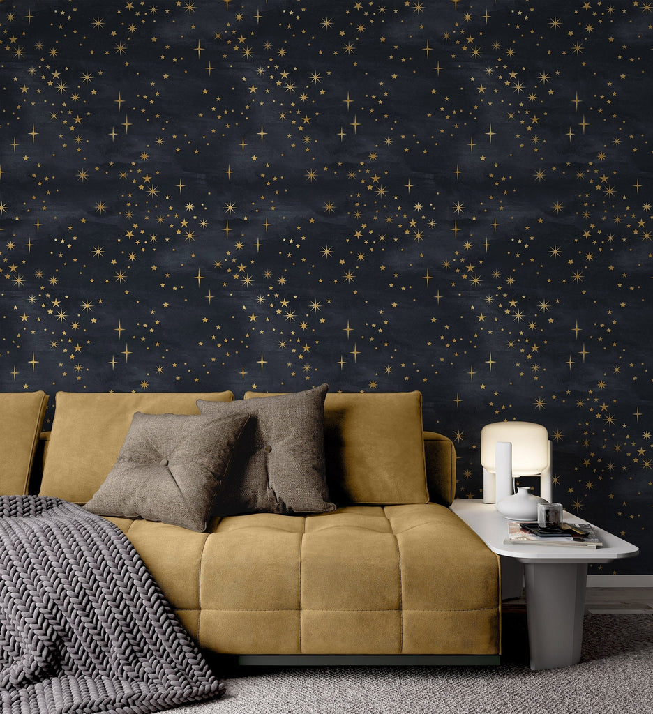 Starry Sky Pattern Wallpaper Removable Wallpaper EazzyWalls 