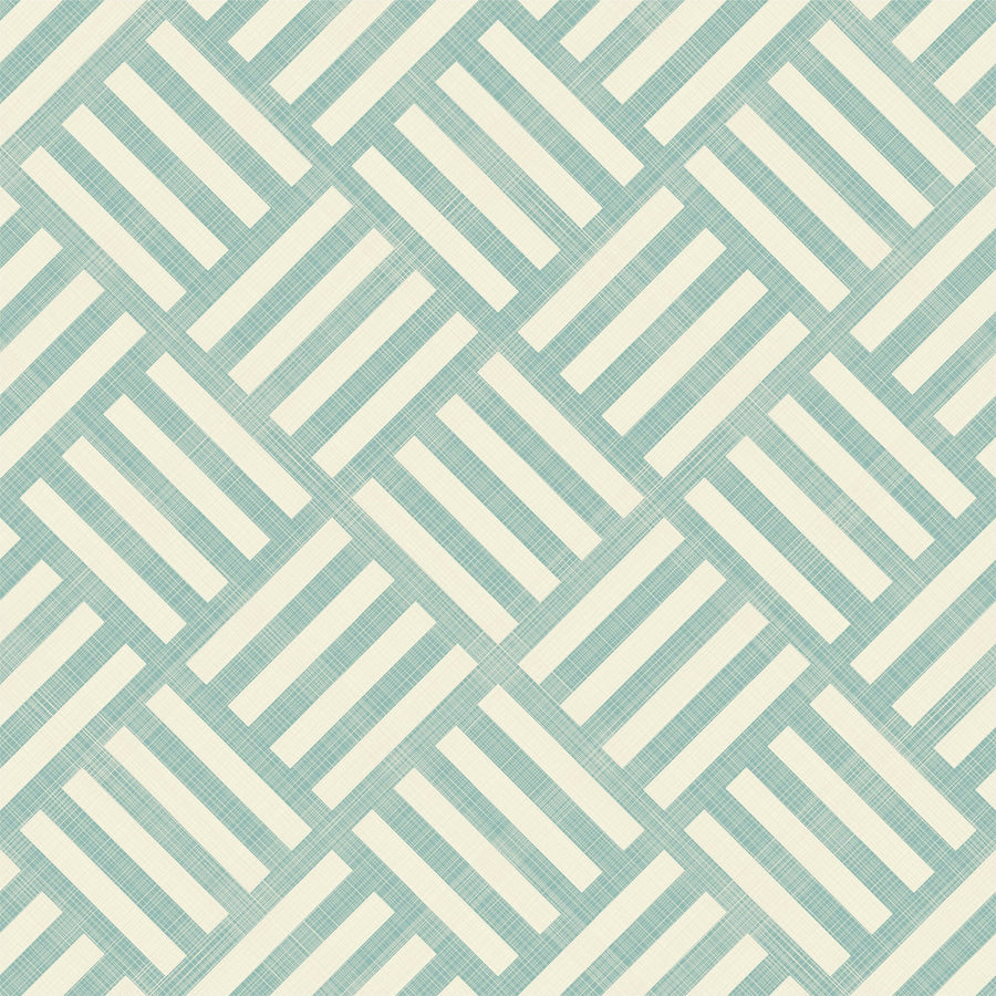 Green Geometric Stripes Pattern Peel and Stick Wallpaper Removable Wallpaper EazzyWalls Sample: 6''W x 9''H Smooth Vinyl