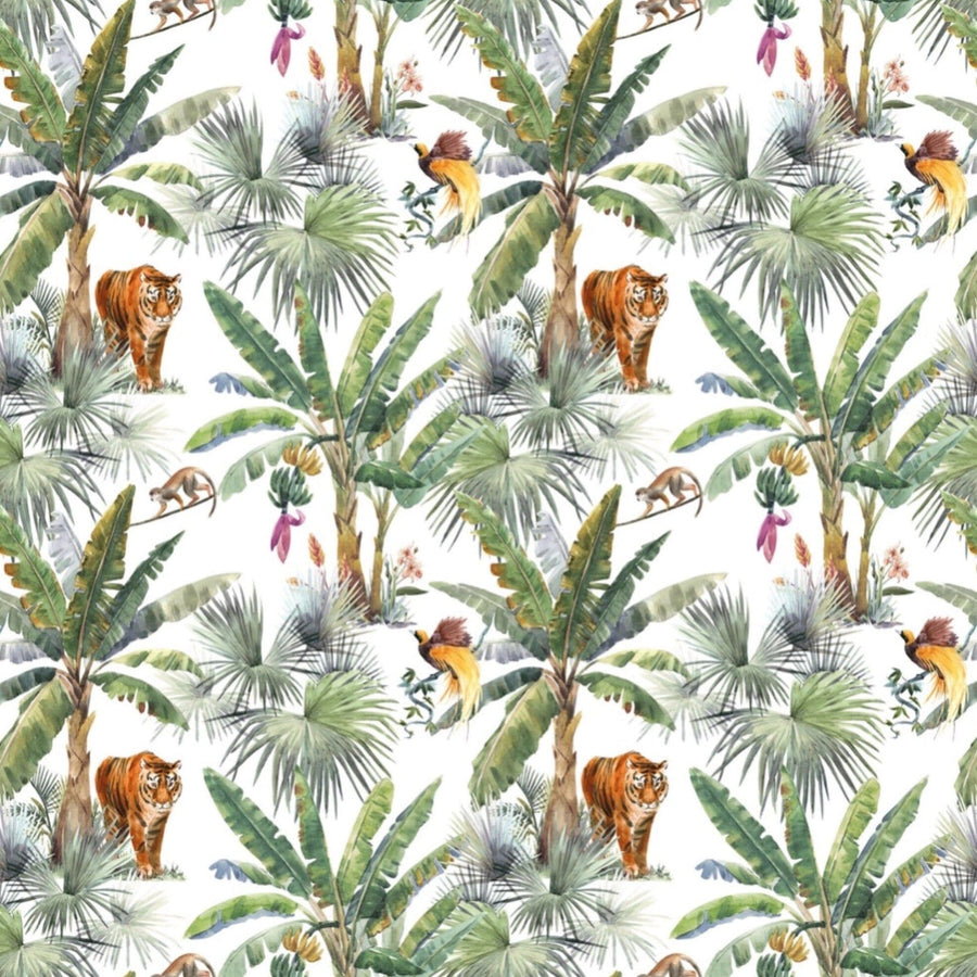Tiger Wallpaper Peel and Stick - Tropical Palm Tree Wallpaper
