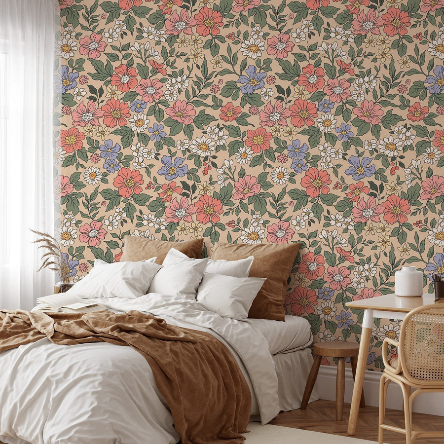 Floral Wall Mural Wallpaper image 4