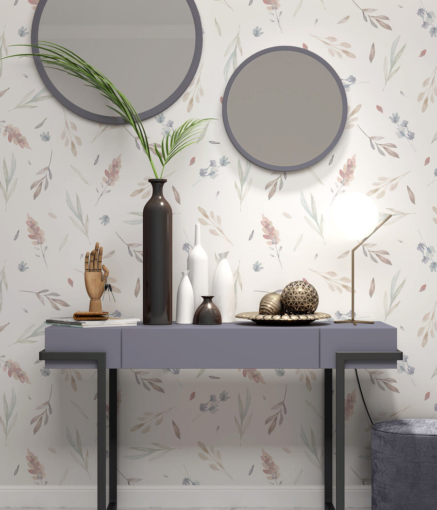Floral Wallpaper Watercolor Flowers Peel and stick Wallpaper EazzyWalls