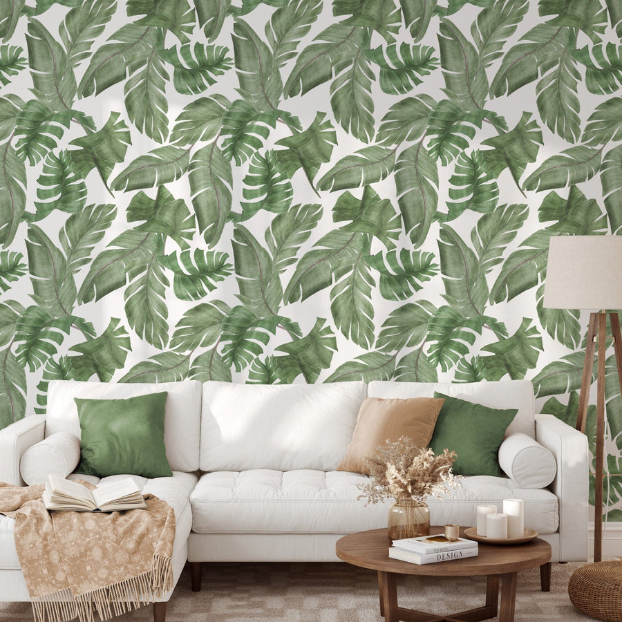 Large Print Tropical Wallpaper Removable Wallpaper EazzyWalls