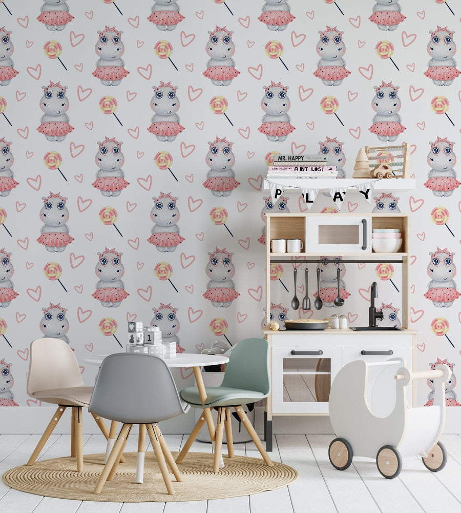 Animal prints for nursery Peel and stick Wallpaper EazzyWalls