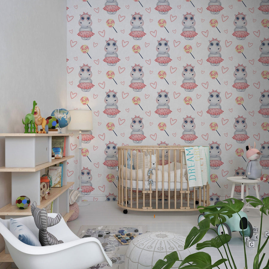Animal prints for nursery Peel and stick Wallpaper EazzyWalls