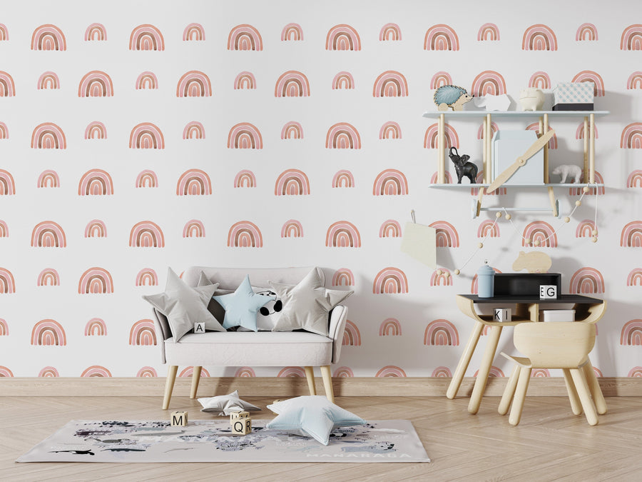 Rainbow Mural Wallpaper Removable Wallpaper EazzyWalls
