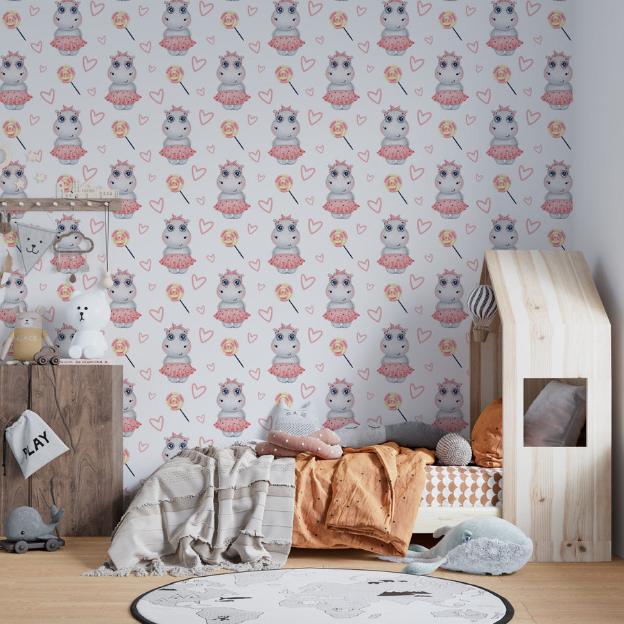 Animal prints for nursery Peel and stick Wallpaper EazzyWalls