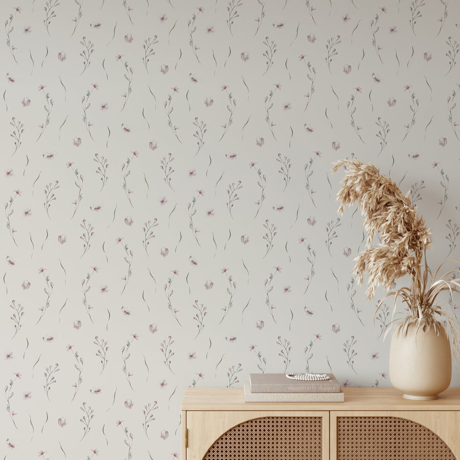 White wallpaper collection