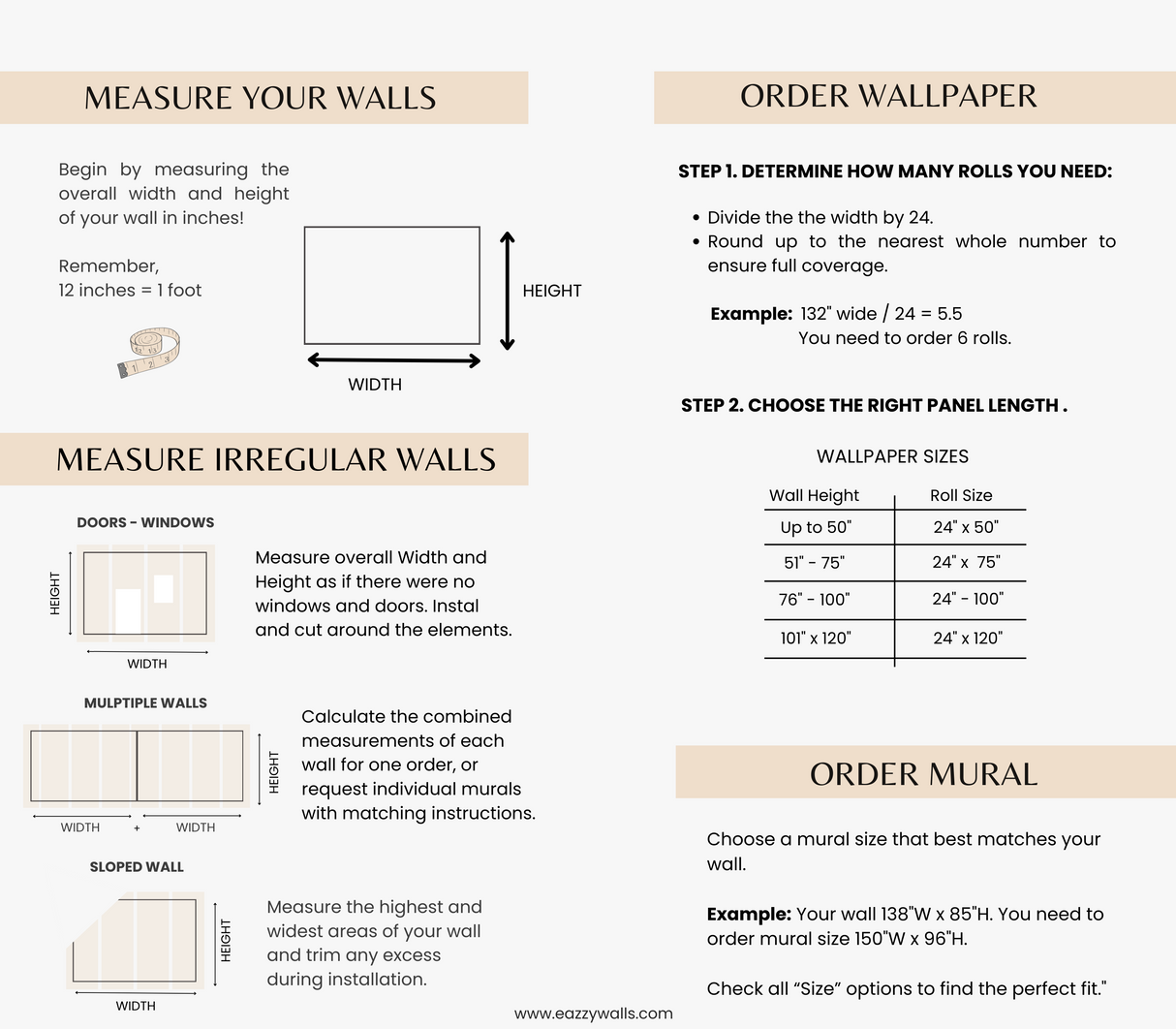 How to measure your wall image