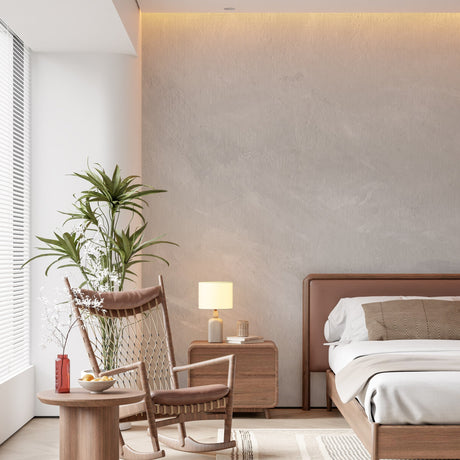Luxury Limewash Wallpaper – Soft Faux Plaster Wall Mural