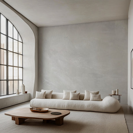 Luxury Limewash Wallpaper – Soft Faux Plaster Wall Mural