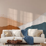 Mountain Mural Wallpaper Abstract Mountain Wallpaper Removable Wallpaper image 2