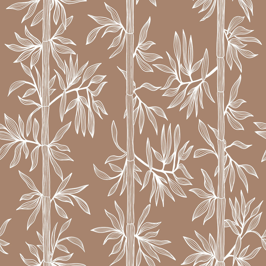 Bamboo Breeze Wallpaper - Peel and Stick Modern Botanical