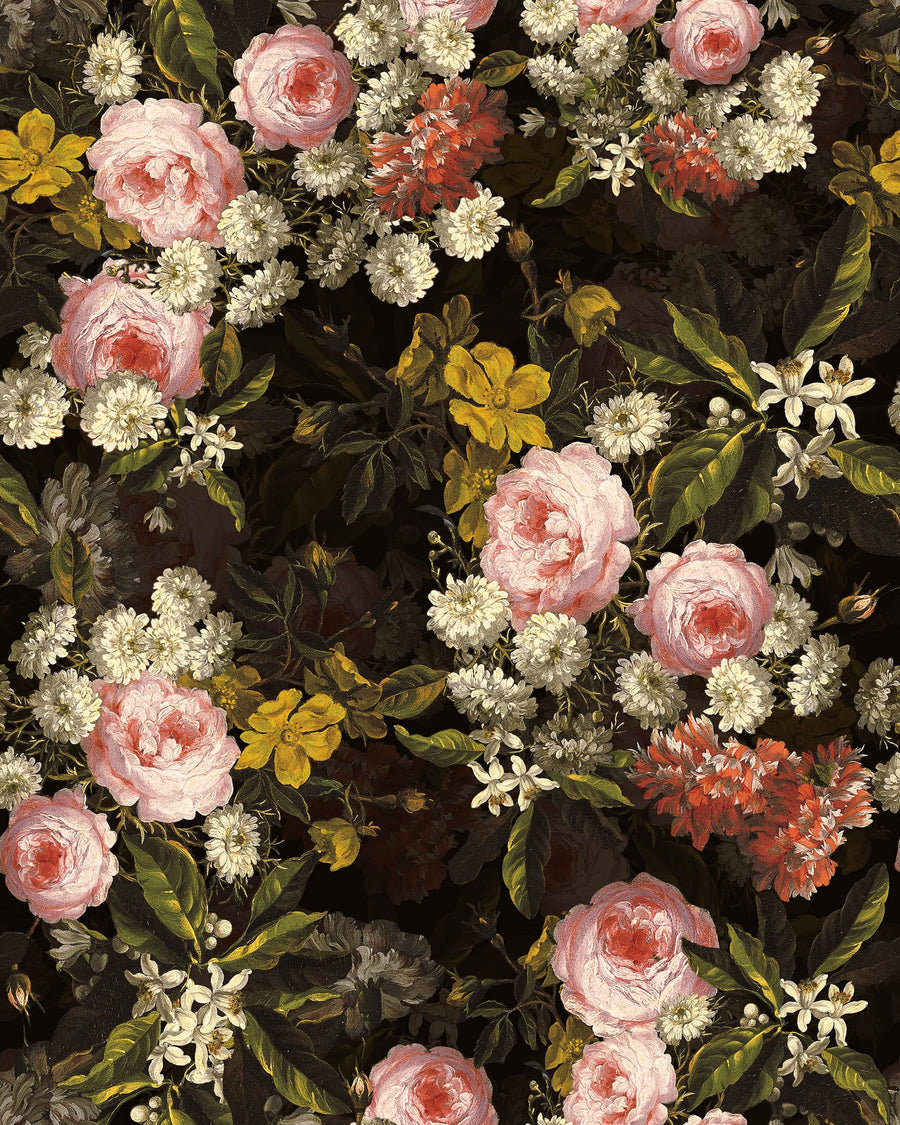 Baroque Twilight Rose Wallpaper