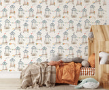 Beach hut wallpaper image 4