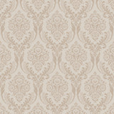 Premium Beige Damask Wallpaper