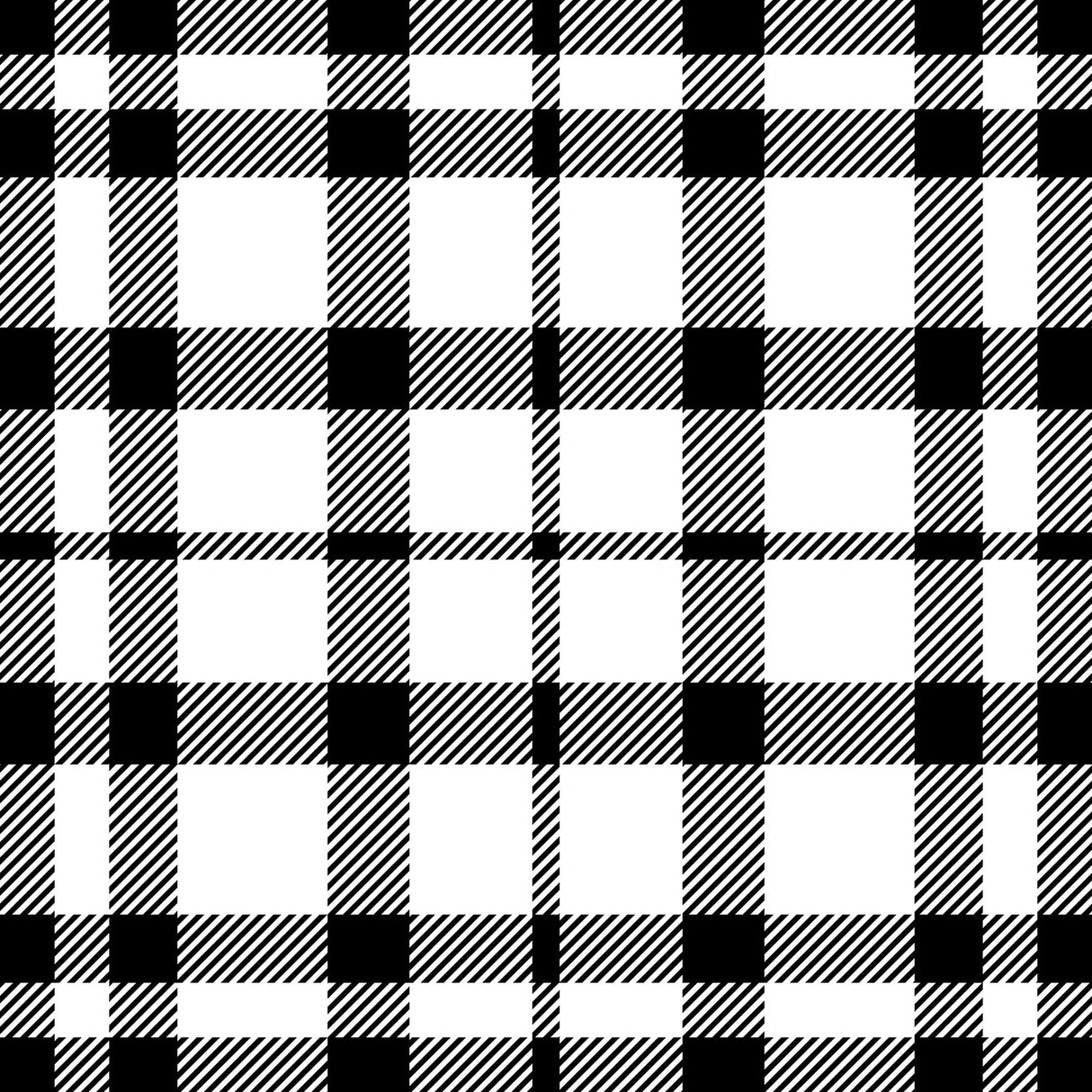 Black and White Tartan Plaid Wallpaper Peel and Stick