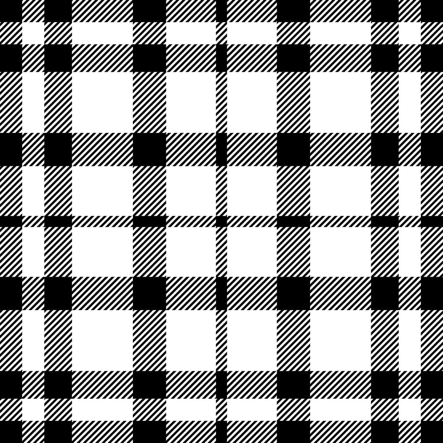 Black and White Tartan Plaid Wallpaper Peel and Stick