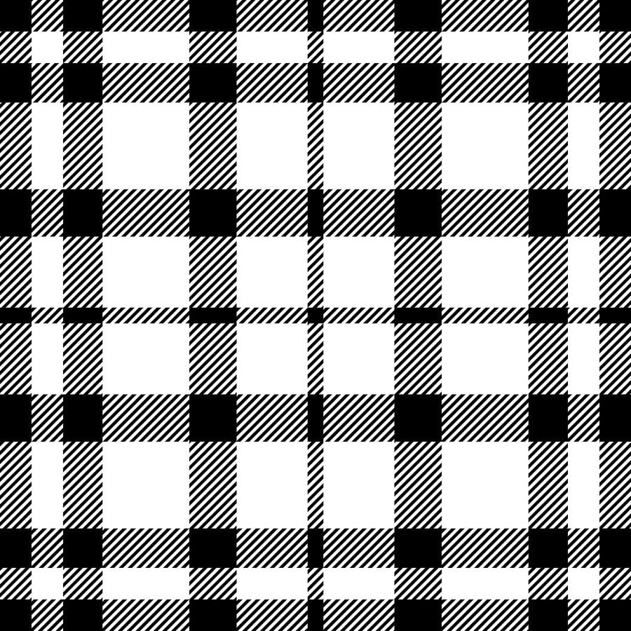 Black and White Tartan Plaid Wallpaper Peel and Stick