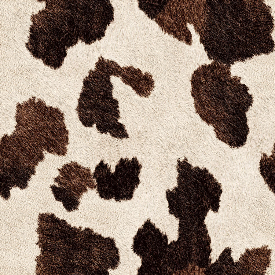 Brown Cow Print Wallpaper