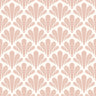 Brushstroke Scallops Wallpaper – Modern Art Deco Pattern in Soft Neutrals