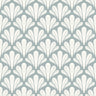 Brushstroke Scallops Wallpaper – Modern Art Deco Pattern in Soft Neutrals