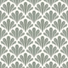 Brushstroke Scallops Wallpaper – Modern Art Deco Pattern in Soft Neutrals