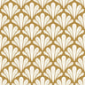 Brushstroke Scallops Wallpaper – Modern Art Deco Pattern in Soft Neutrals