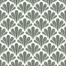Brushstroke Scallops Wallpaper – Modern Art Deco Pattern in Soft Neutrals