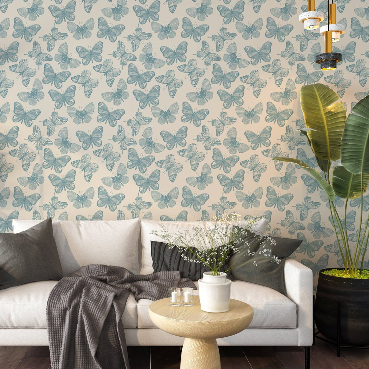 Interior Wallpaper Butterflies Butterflies Wallpaper & Wall Murals