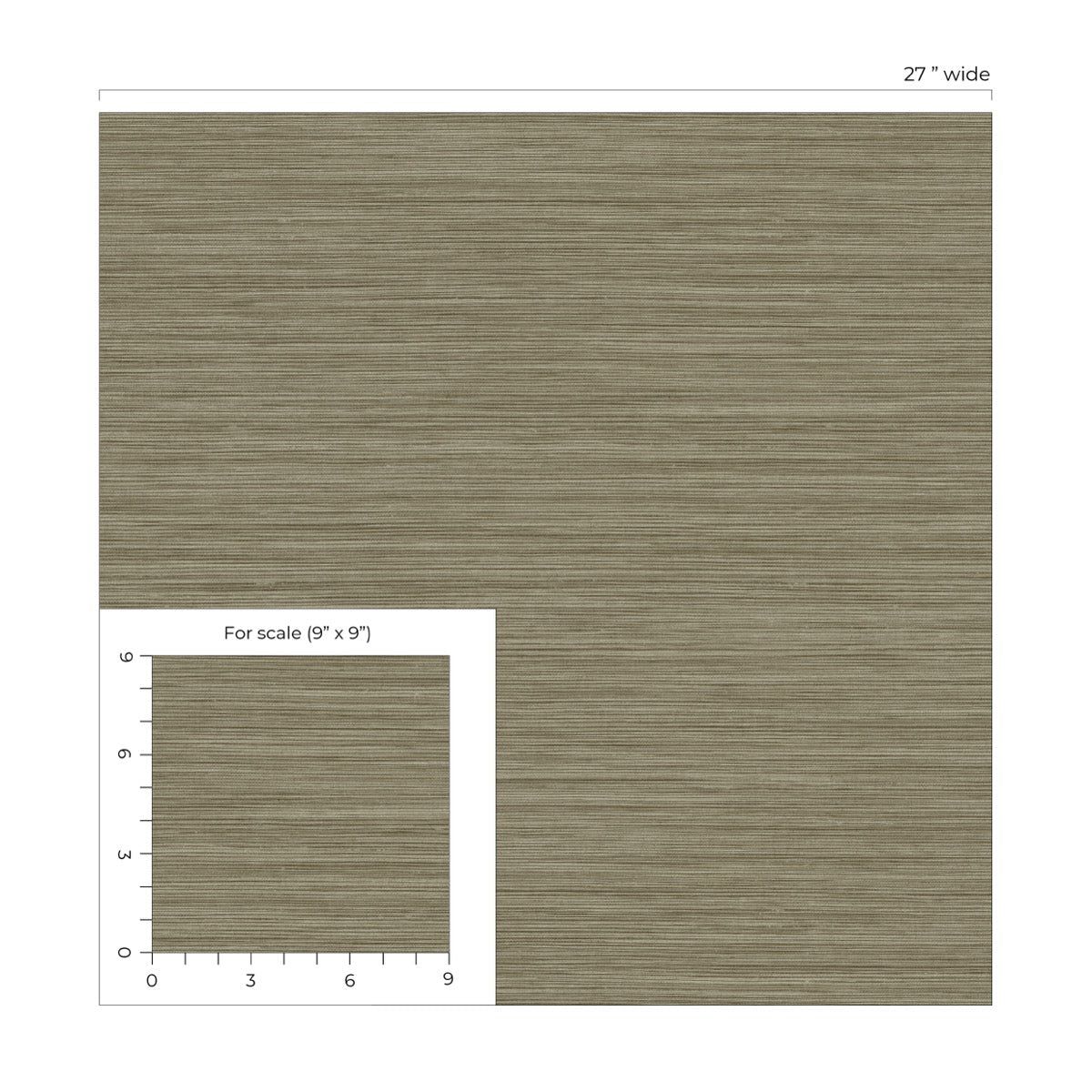 Textured brown paper sheet with a scale for measurement on a white background